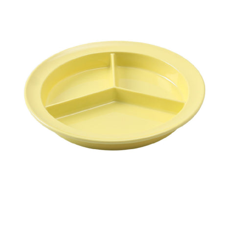 Yanco NS-701Y Nessico Compartment Plate 8-3/4" Dia. 3-compartments