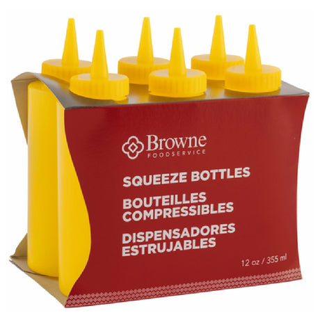 Browne Foodservice 57801217 Squeeze Bottle 12 Oz. Mustard