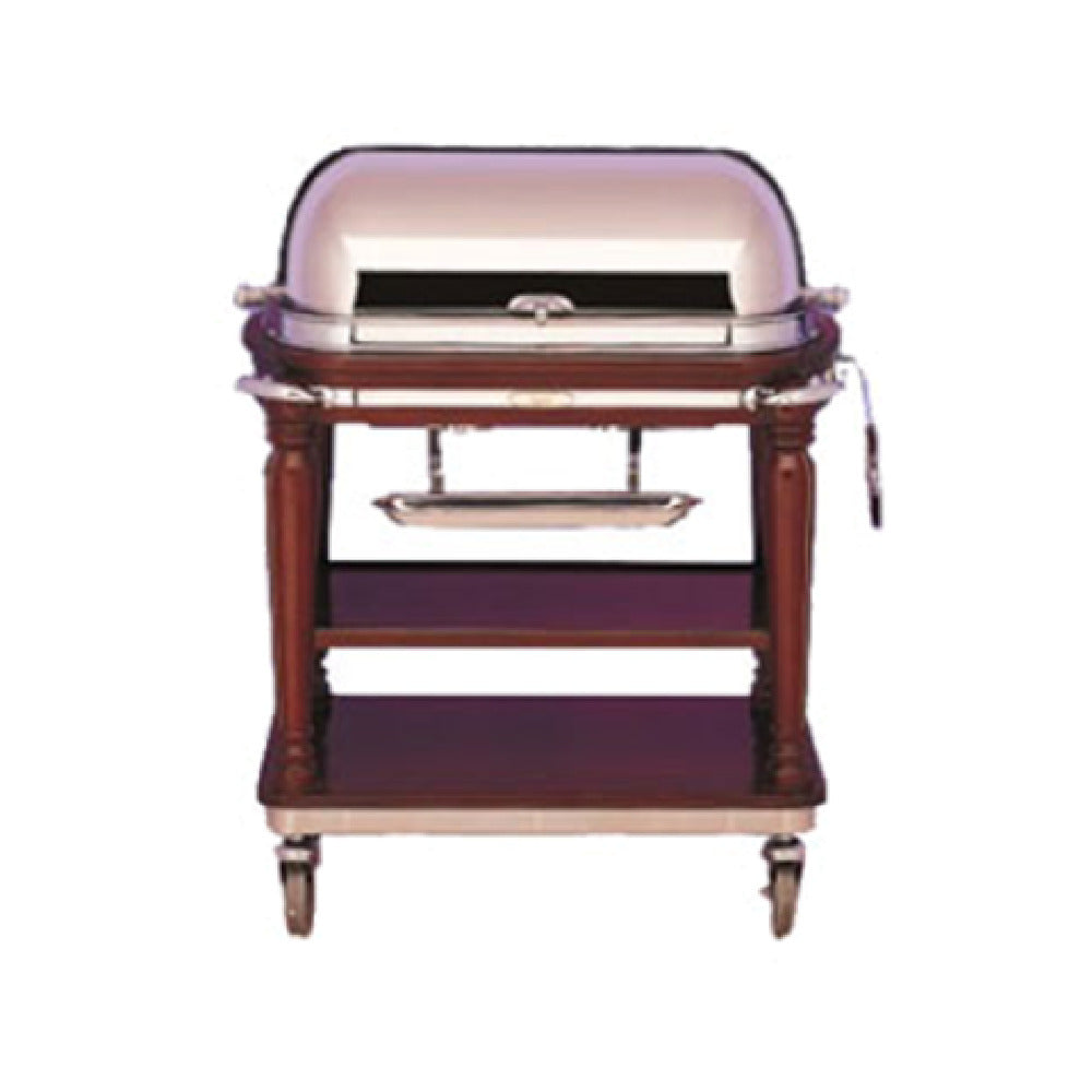 Bon Chef 50000 Roast Beef Trolley 42" X 23-1/2" X 42-1/2" H Mahogany Body