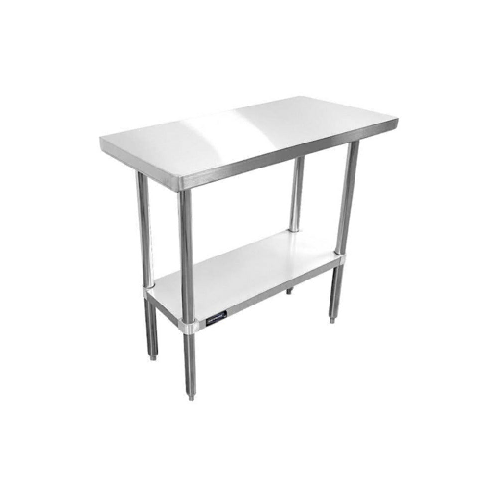 Sapphire Manufacturing SMTE16-2448S Worktable 48"W X 24"D X 35"H 16/304 Stainless Steel Top