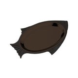 Service Ideas FP1BL Service Ideas Fish Thermo-Plate® Platter Fish Holder Black