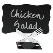 Hubert 39506 - Sign Holder, 2" X 1-5/8" X 1-1/2"H, Knife & Fork Design