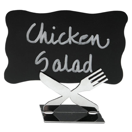 Hubert 39506 - Sign Holder, 2" X 1-5/8" X 1-1/2"H, Knife & Fork Design