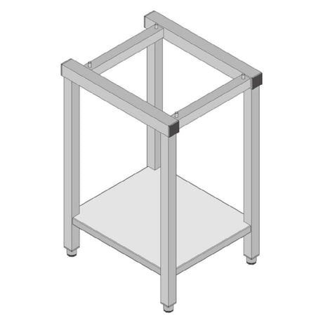 Lainox OSR85 Stainless Steel Floor Stand With Adjustable Feet And Low Shelf