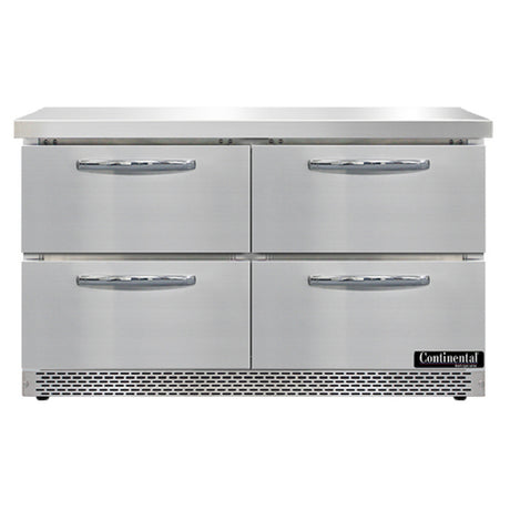 Continental Refrigerator SW48N-FB-D Work Top Refrigerator Front Breather 48" W