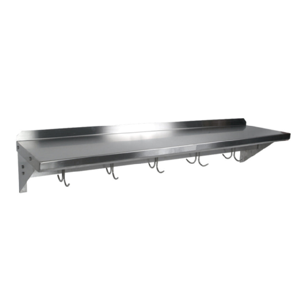 John Boos MENSL24-P Cucina Mensola Shelf Wall-mount 18/300 Stainless Steel