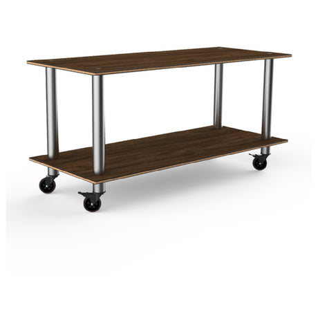 Steelite MGCMDX01WSXW Mogogo Buffet Solutions Modular Serving Table 2-tier 71" X 29-1/2" X 35"H