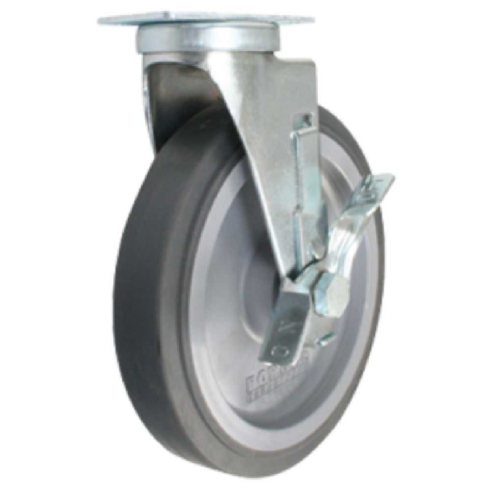 Forbes Industries 1634-S/BK Replacement Caster 8" Dia. Solid Gray Non-marking Wheel