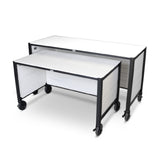 Forbes Industries 3740 - Mirage Outdoor Nesting Table Set, (2) Tables, (1) Large