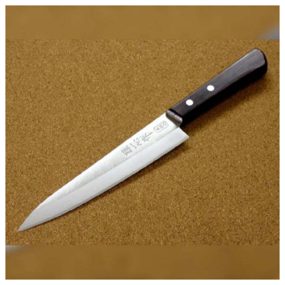 JB Prince Z502 Miyabi Issin Utility Knife 5.9" (150mm) Stainless Steel Blade Wooden Handle