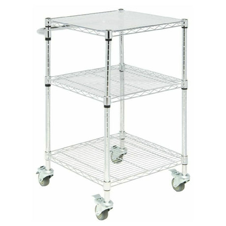 Hubert 97214 - Wire Cart, 3-shelf, 24"L X 21"W X 39-3/4"H