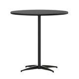 Flash Furniture XA-30-COTA-BK-GG Lars Cocktail Table 30" Dia. Round