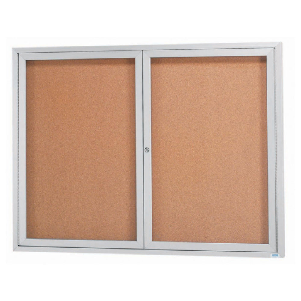 Aarco DCC4860RI Aluminum Bulletin Board 60"W X 48"H Enclosed