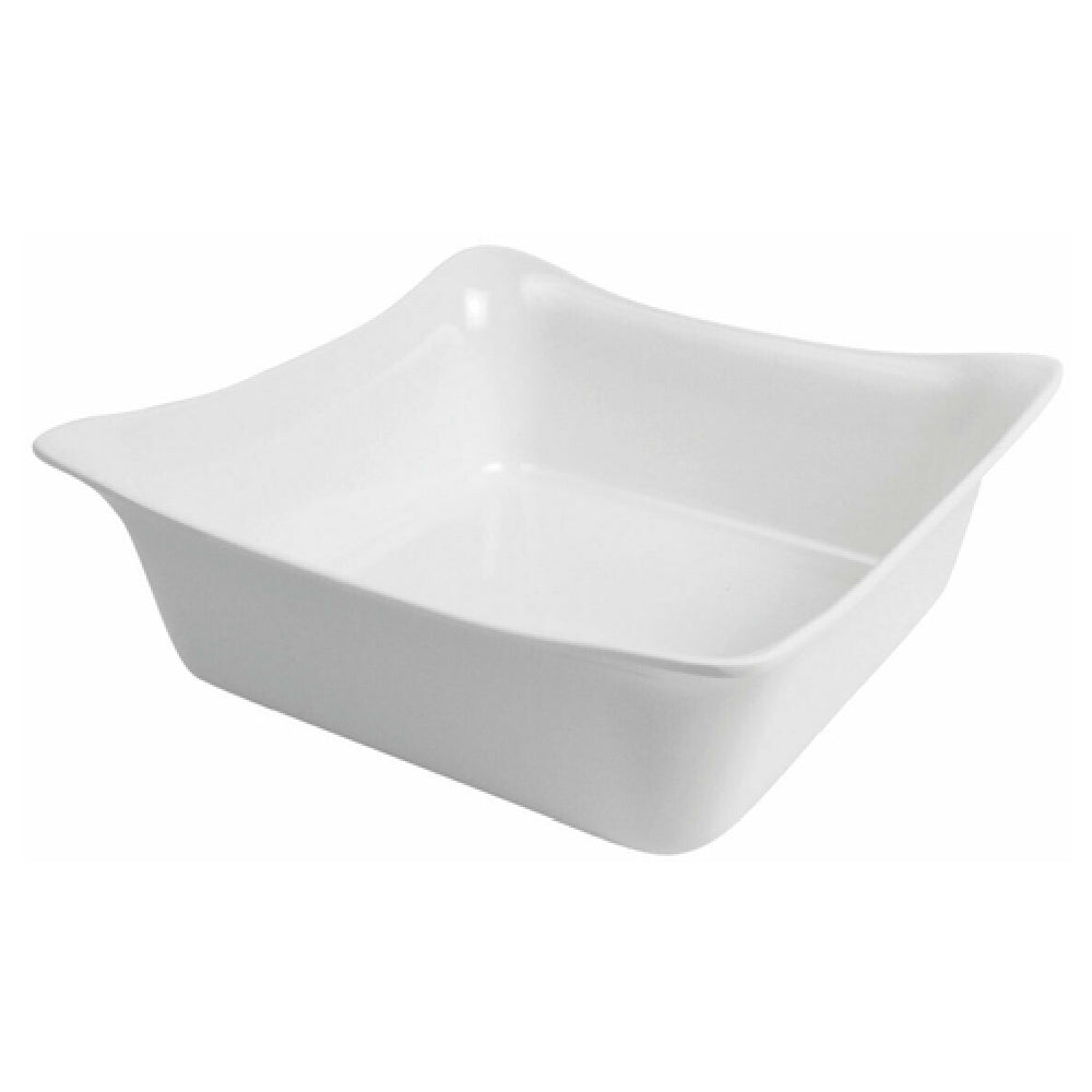 Bauscher Hepp T3324 - Fleur Collection Deli Crock, 2-5/8 Qt., 9-1/2"L X 9-1/2"W X 3-1/2"H