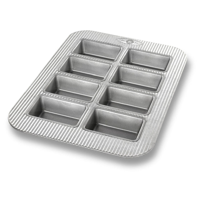 Chicago Metallic 25100 USA PAN® Mini-Loaf Pan 11-1/8" X 15-3/4" Overall Makes (8) 3-7/8" X 2" Mini Loaves