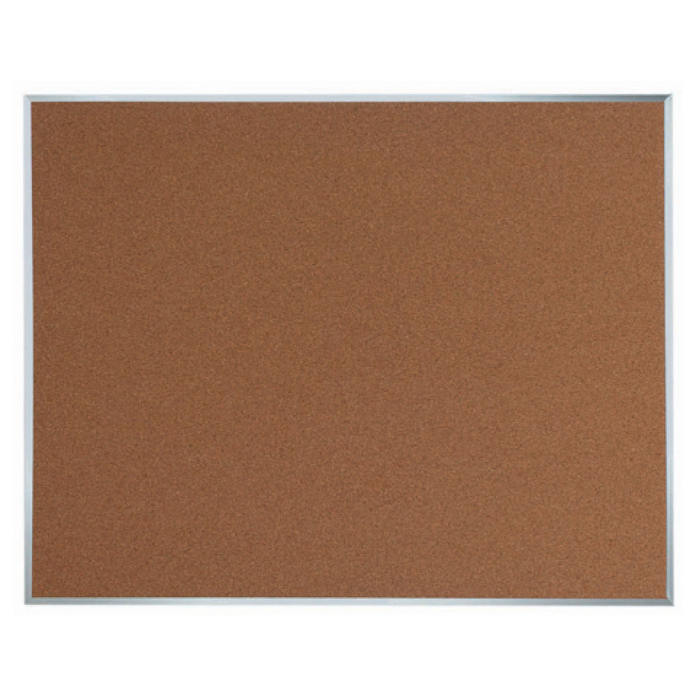 Aarco DB4860 Bulletin Board 60"W X 48"H Natural Pebble Grain Cork