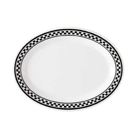 GET Enterprises OP-135-X Diamond Chexers™ Platter 13-1/2"L X 10-1/4"W Oval