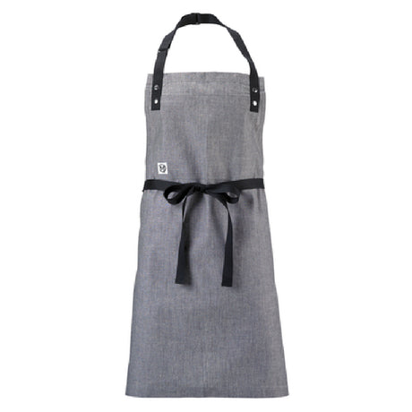 Mercer Culinary M63205GRY Metro Edge® Bib Apron 29-1/4" X 32" 40" Ties