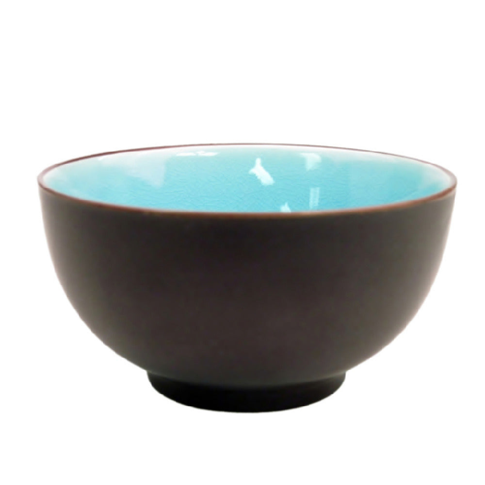 CAC China 666-4-BLU Japanese Style Rice Bowl 10 Oz. 4-3/4" Dia. X 2-1/2"H