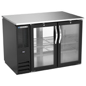 Beverage Air BB48HC-G-PT-B - Refrigerated Pass-Thru Back Bar Refrigerator, Two-section