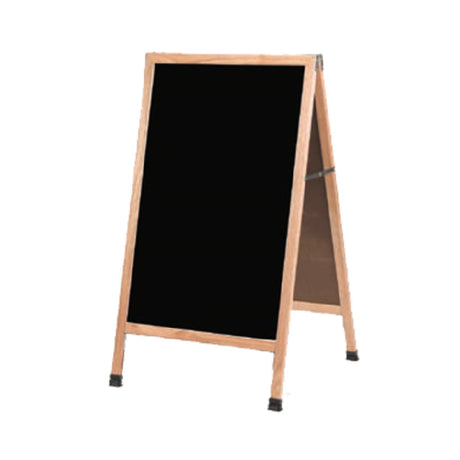 Aarco A-11 Sidewalk Markerboard 24"W X 42"H Black Melamine Board