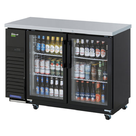 Turbo Air TBB-24-48SGD-N Super Deluxe Narrow Back Bar Cooler Two-section 49-1/8"W X 24-1/2"D X 35-3/8"H