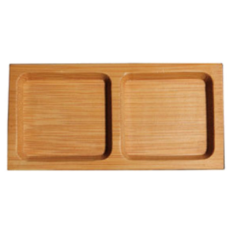 Town 31290/CS Sauce Dish/Sushi Sampler (4) Piece Set Bamboo (packed 6 Sets Per Case)