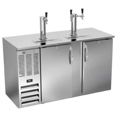 Beverage Air DDN58HC-S - Draft Beer Cooler, 58"W X 26-3/8"D X 49-5/16"H, 14.8 Cu. Ft.