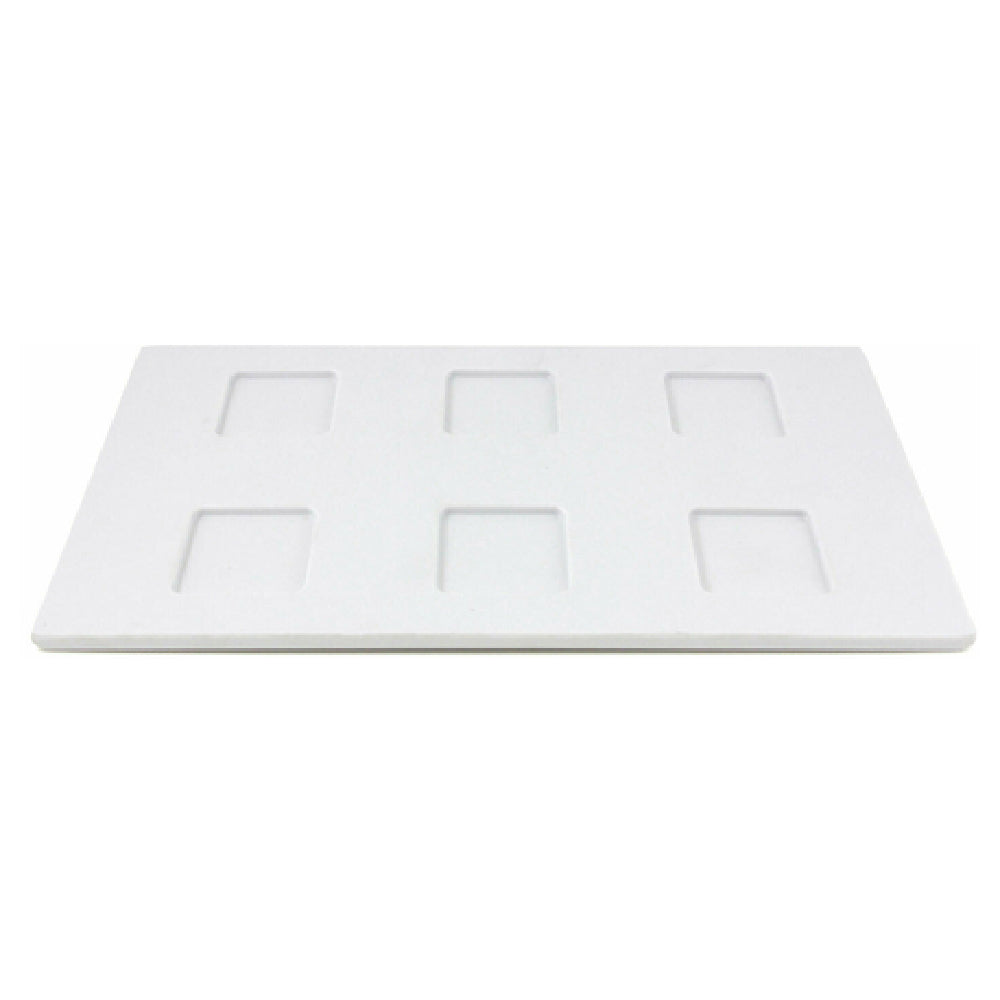 Elite Global Solutions JW6TB-W Ramekin Base Plate 11"L X 6-1/2"W X 5/8"H Rectangular