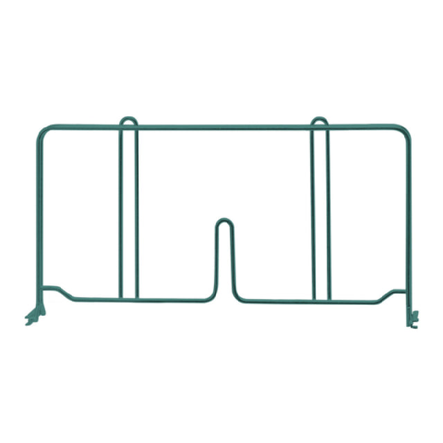 Quantum DIV14P Wire Shelf Divider 14"D X 8"H Green Epoxy Antimicrobial Finish