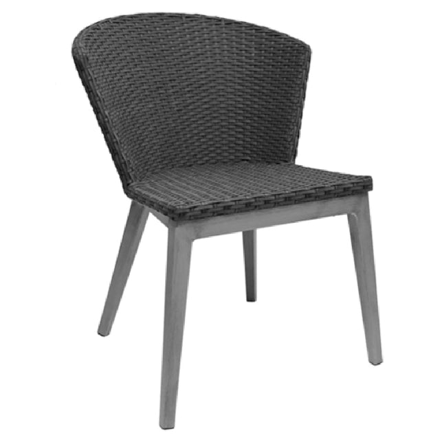 Emuamericas Llc A1010-500-74 Elly Side Chair Outdoor/indoor All-weather Wicker Back And Seat