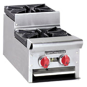 American Range SUHP-12-2 - Culinary Series Step-Up Hotplate, Gas, 12"