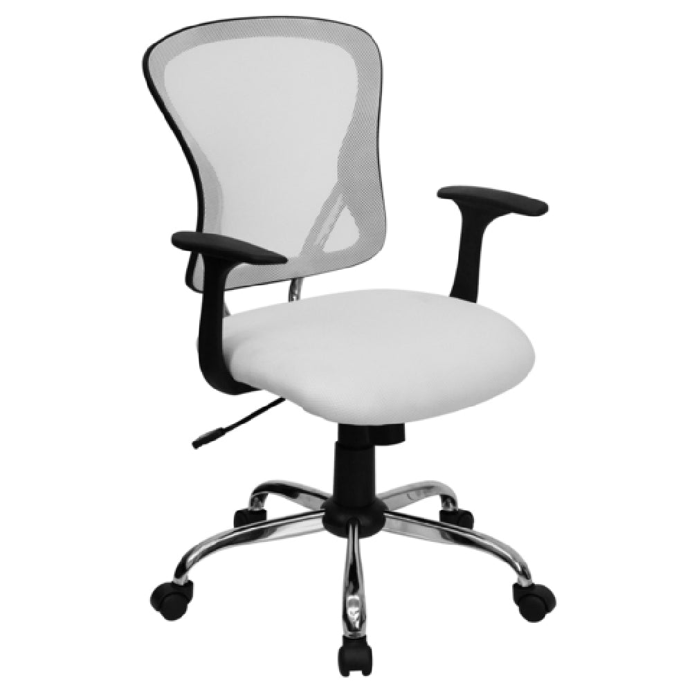 Flash Furniture H-8369F-WHT-GG Swivel Task/Office Chair 36" To 40" Adjustable Height