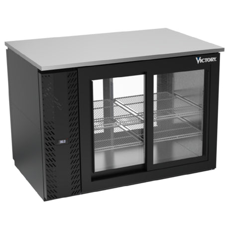Victory VBB48HC-GS-PT-B - Pass-Thru Back Bar Refrigerator, Two-section, 48"W X 31-7/8”D X 34"H