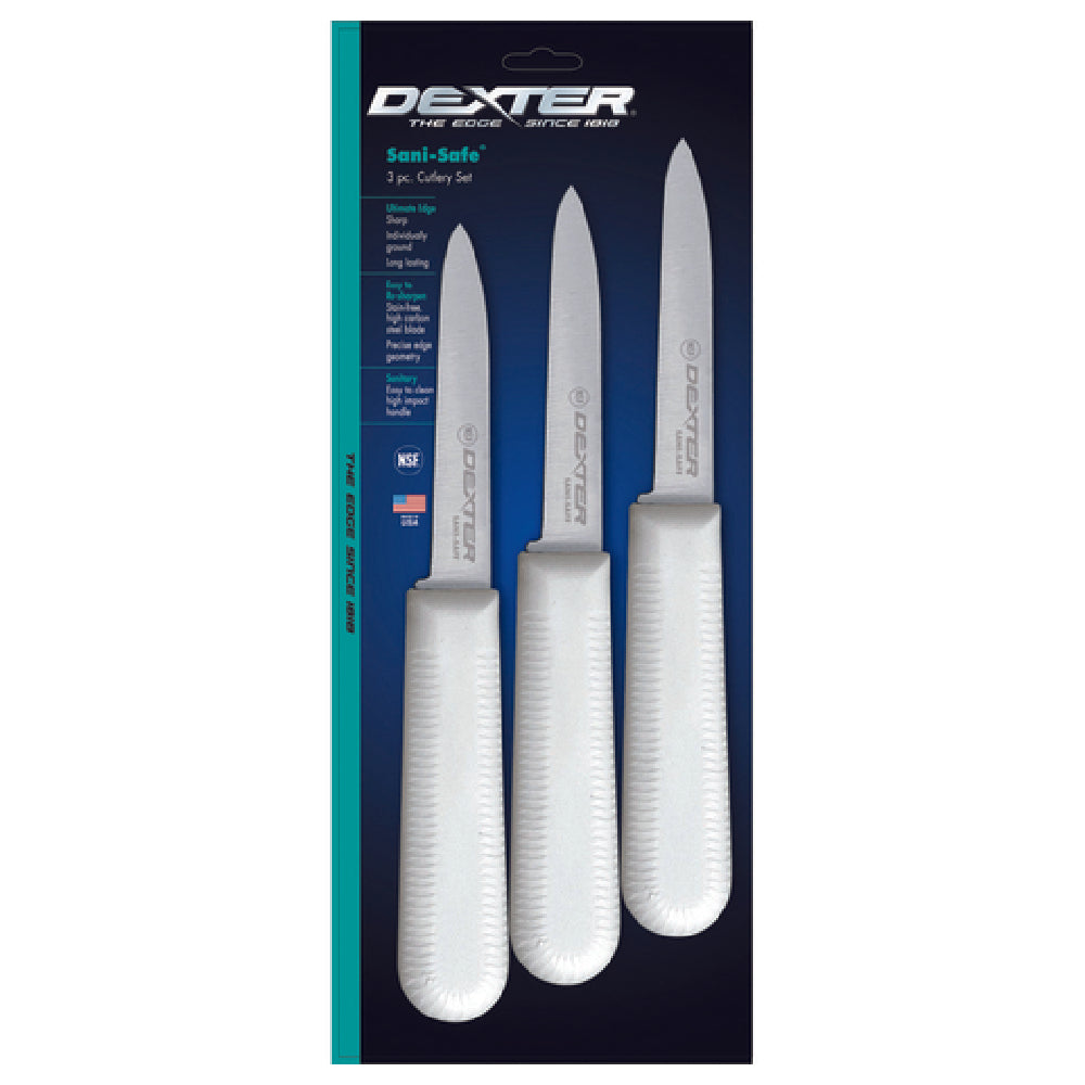 Dexter Russell 15383 Sani-Safe® (S104-3PCP) Cook's Style Paring Knife 3-1/4" Stain-free