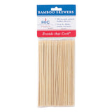 Harold Import Co. 4412 HIC Skewers 6" Bamboo (100 Pack) (carded)