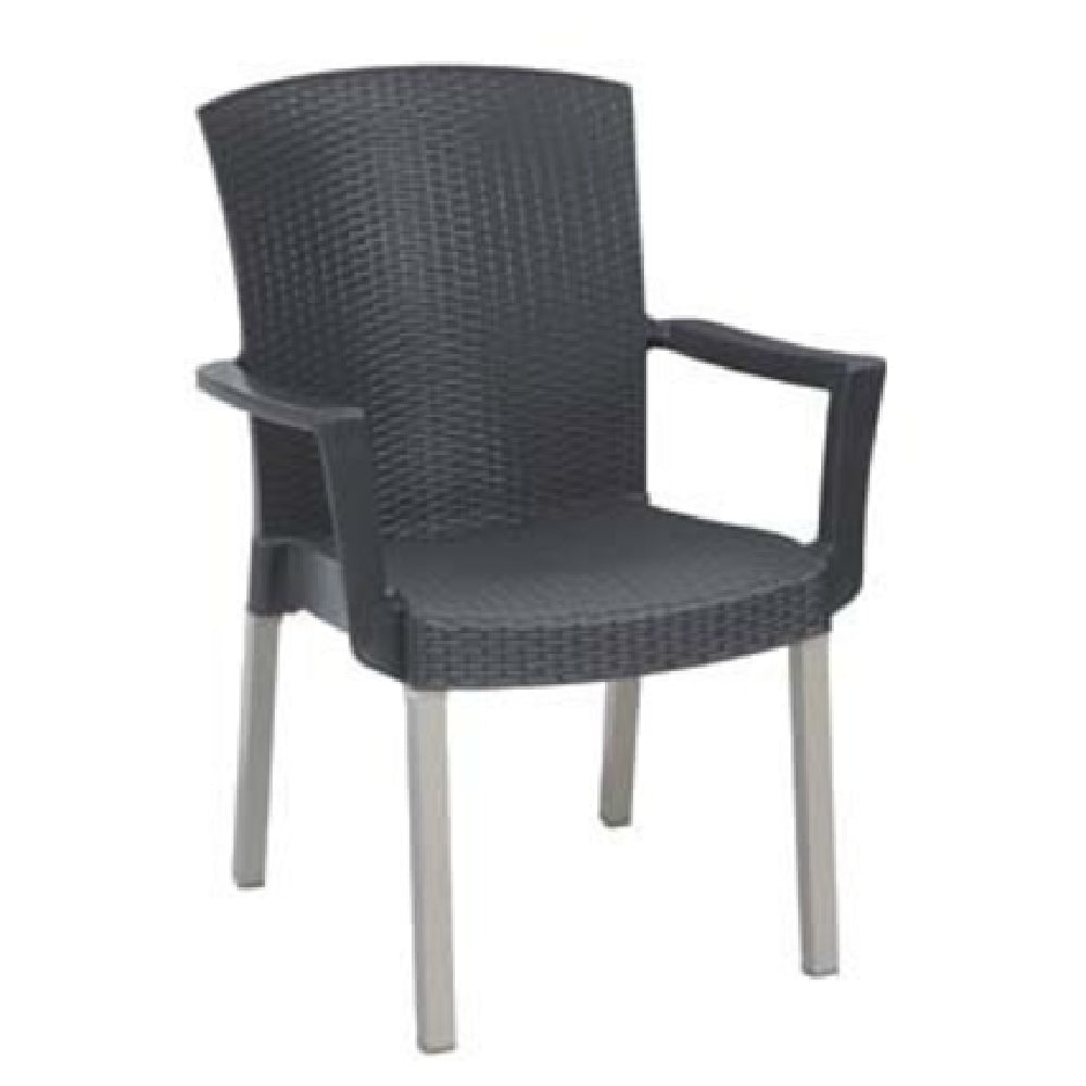 Grosfillex UT903002 Havana Classic Stacking Armchair Designed For Outdoor Use