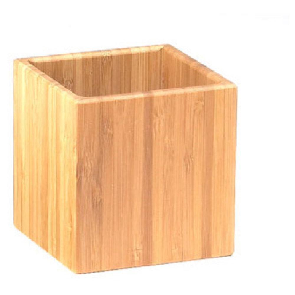 Cal Mil C4X4-60 Storage Jar/Bin 4"W X 4"D X 4"H Bamboo (lids Sold Separately)