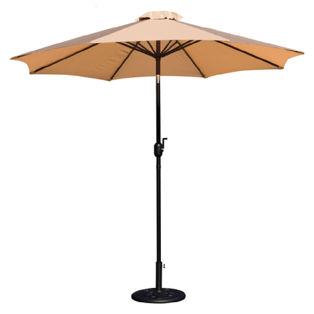 Flash Furniture GM-402003-UB19B-TAN-GG Patio Umbrella 9 Foot Round Top