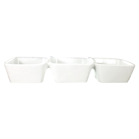 International Tableware EL-333 Bowl Dish 13-1/4" X 4" X 2" (3) 10 Oz. Compartment Wells