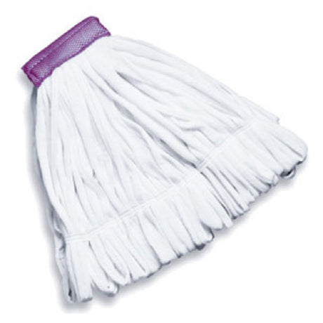 Rubbermaid FGT25500WH00 - Rough Wet Mop Head, Medium, Fleece Cotton/polyester Blend