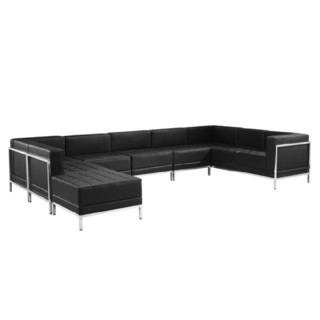 Flash Furniture ZB-IMAG-U-SECT-SET4-GG Hercules Imagination Series Sectional 141-1/4"W X 79" To 84-1/2"D X 27-1/4"H Overall