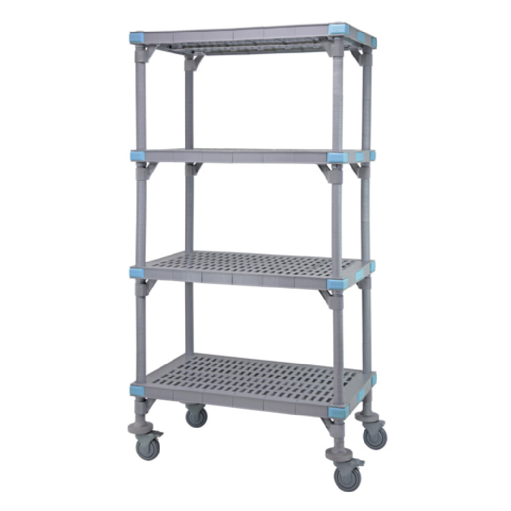 Quantum QPM242486VS-4 Millenia Shelving Unit Mobile 24"W X 24"D X 86"H