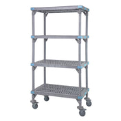 Quantum QPM242486VS-4 Millenia Shelving Unit Mobile 24"W X 24"D X 86"H