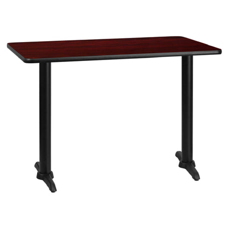 Flash Furniture XU-MAHTB-3042-T0522-GG Table 42”W X 30”D X 31-1/8”H Dining Height