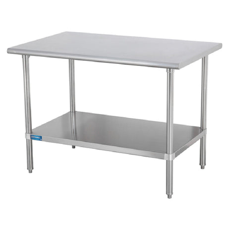 Sapphire Manufacturing SMT-1824G Work Table 24"W X 18"D 18/400 Stainless Steel Reinforced Top