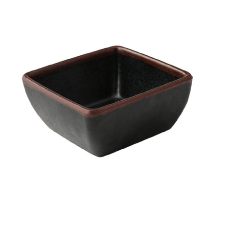 Yanco NA-5004BK Nature Art Condiment Server 3-1/2"W X 3-1/2"D X 1-1/2"H 5 Oz