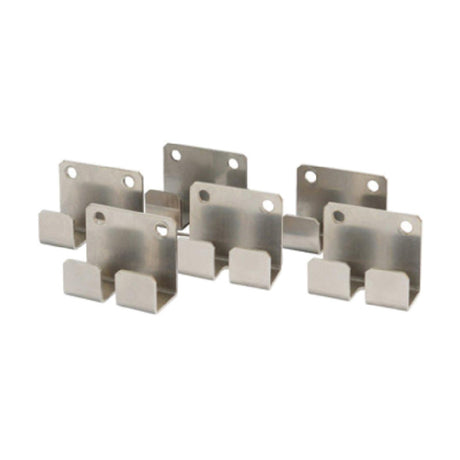 1880 Hospitality FWMB6SS Focus Foodservice EZ-Wall™ Wall Mounting Hooks For Wire Grid