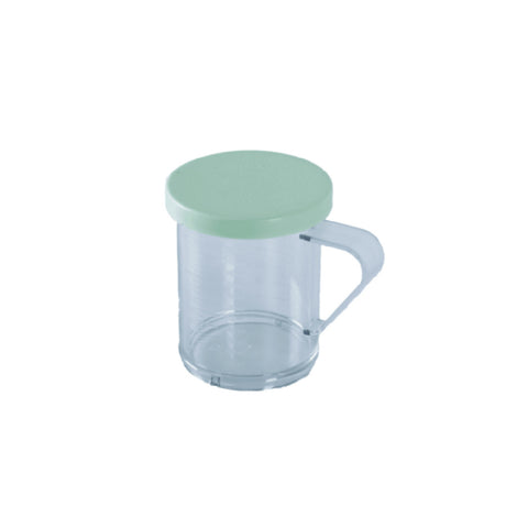 Omcan 81169 (81169) Dredge 10 Oz. Capacity Green Lid With 0.6 Mm Holes For Finely Ground Products