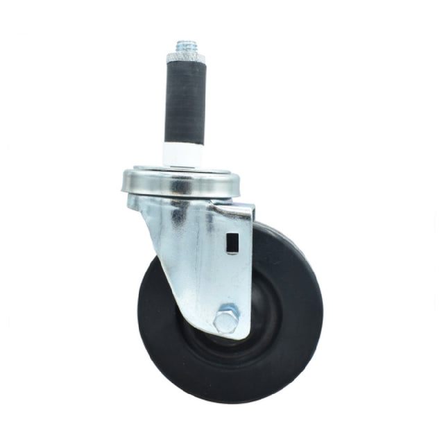 BK Resources 4SBR-1RA-HR - Swivel Caster, 1" Expanding Stem, 4" Hard Rubber Wheel